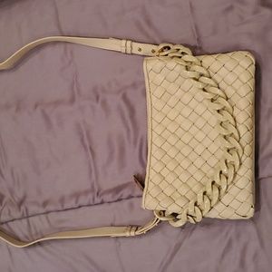 Vince Camuto Leather Crossbody with Chain